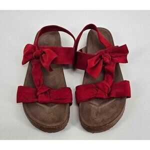 Journee Collection Xanndra Knotted Bow Detail Padded Footbed Slingback Sz 9.5